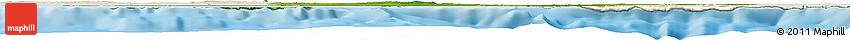 Satellite Horizon Map of Matanzas, shaded relief outside