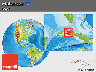 Physical Location Map of Matanzas