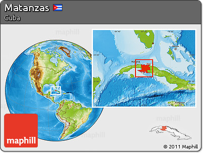 Physical Location Map of Matanzas