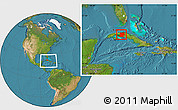 Satellite Location Map of Matanzas, within the entire country