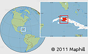 Savanna Style Location Map of Matanzas, highlighted country