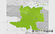 Physical Map of Matanzas, lighten, desaturated