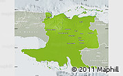 Physical Map of Matanzas, lighten, semi-desaturated