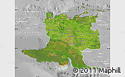 Satellite Map of Matanzas, lighten, desaturated