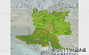 Satellite Map of Matanzas, lighten, semi-desaturated