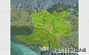 Satellite Map of Matanzas, semi-desaturated