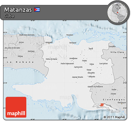 Silver Style Map of Matanzas