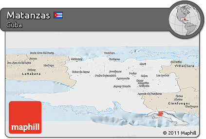 Classic Style Panoramic Map of Matanzas