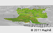 Satellite Panoramic Map of Matanzas, lighten, desaturated