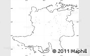 Blank Simple Map of Matanzas, cropped outside, no labels
