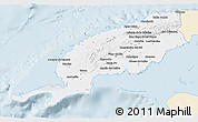 Classic Style 3D Map of Pinar del Rio, single color outside