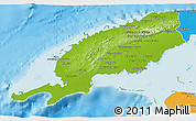 Physical 3D Map of Pinar del Rio, political outside