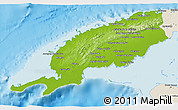 Physical 3D Map of Pinar del Rio, shaded relief outside