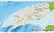 Shaded Relief 3D Map of Pinar del Rio, physical outside