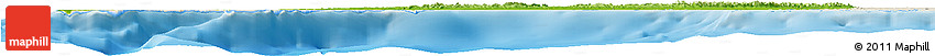 Physical Horizon Map of Pinar Del Rio, shaded relief outside