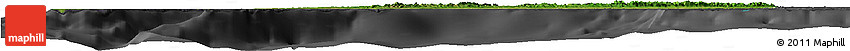 Satellite Horizon Map of Pinar Del Rio, darken, desaturated