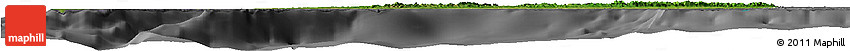 Satellite Horizon Map of Pinar Del Rio, desaturated