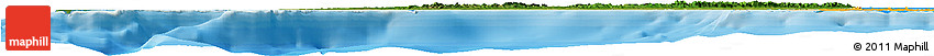 Satellite Horizon Map of Pinar Del Rio, political outside