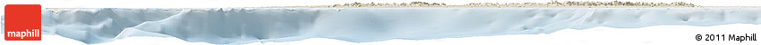 Shaded Relief Horizon Map of Pinar Del Rio, lighten