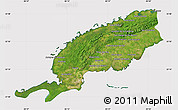 Satellite Map of Pinar del Rio, cropped outside