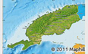 Satellite Map of Pinar del Rio, political outside