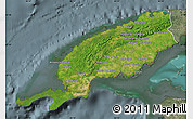 Satellite Map of Pinar del Rio, semi-desaturated