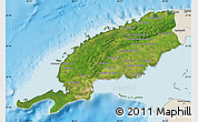 Satellite Map of Pinar del Rio, shaded relief outside