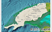 Shaded Relief Map of Pinar del Rio, satellite outside