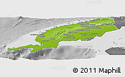 Physical Panoramic Map of Pinar del Rio, desaturated