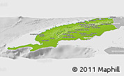 Physical Panoramic Map of Pinar del Rio, lighten, desaturated