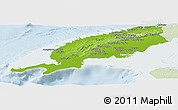 Physical Panoramic Map of Pinar del Rio, lighten