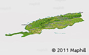 Satellite Panoramic Map of Pinar del Rio, cropped outside