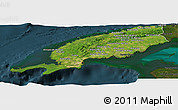 Satellite Panoramic Map of Pinar del Rio, darken