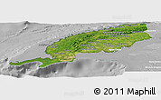 Satellite Panoramic Map of Pinar del Rio, lighten, desaturated