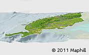 Satellite Panoramic Map of Pinar del Rio, lighten