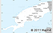 Gray Simple Map of Pinar del Rio, single color outside
