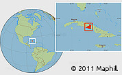 Savanna Style Location Map of Sancti Spiritus