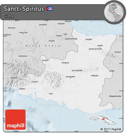 Silver Style Map of Sancti Spiritus