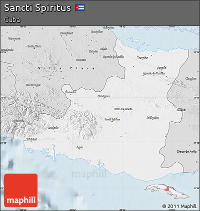 Silver Style Map of Sancti Spiritus