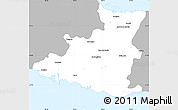 Gray Simple Map of Sancti Spiritus, single color outside
