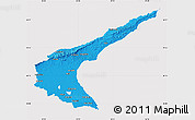 Political Map of Famagusta, cropped outside