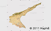 Satellite Map of Famagusta, cropped outside