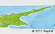 Physical Panoramic Map of Famagusta