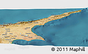 Satellite Panoramic Map of Famagusta