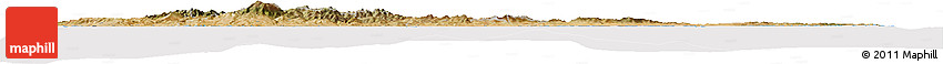 Satellite Horizon Map of Cyprus, cropped outside