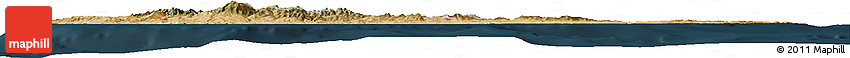Satellite Horizon Map of Cyprus, darken