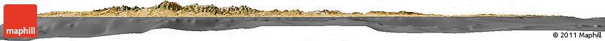 Satellite Horizon Map of Cyprus, desaturated