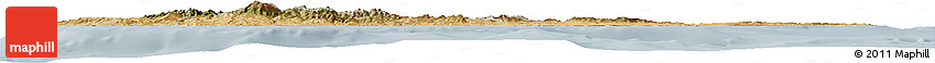 Satellite Horizon Map of Cyprus, lighten