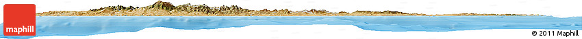 Satellite Horizon Map of Cyprus, political outside