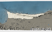 Shaded Relief 3D Map of Kyrenia, darken